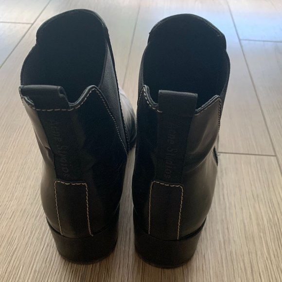 Acne Studios | Shoes | Acne Studios Jensen Leather Chelsea Ankle Boots ...